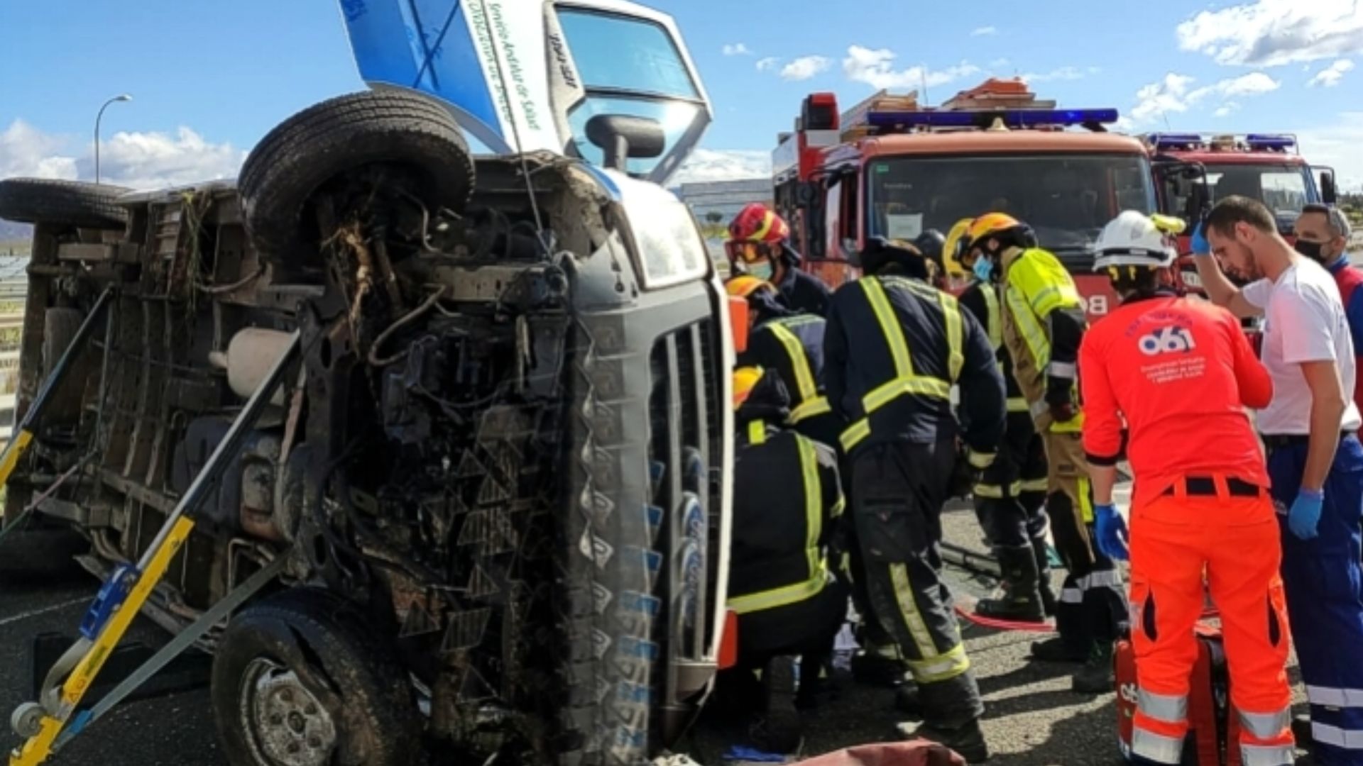 Imagen de archivo de un accidente de tráfico registrado en la comarca