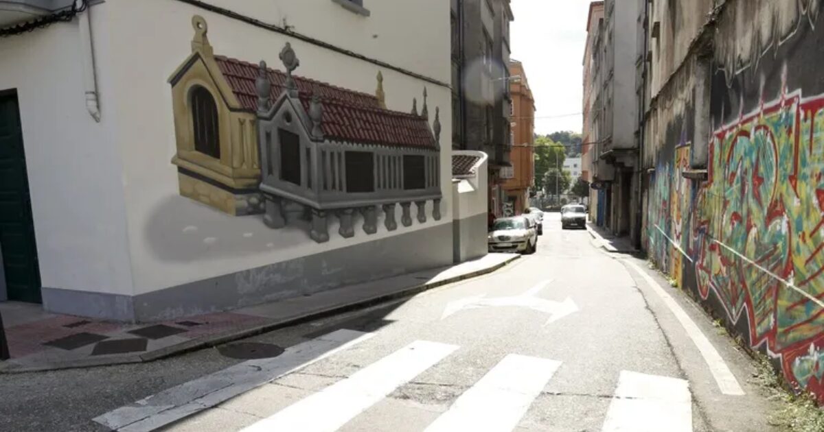 calle Brión, en el barrio compostelano de Pontepedriña