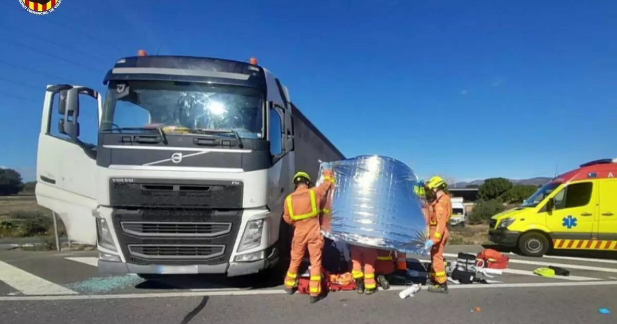 Un camionero también sufrió una salida de vía tras un infarto.