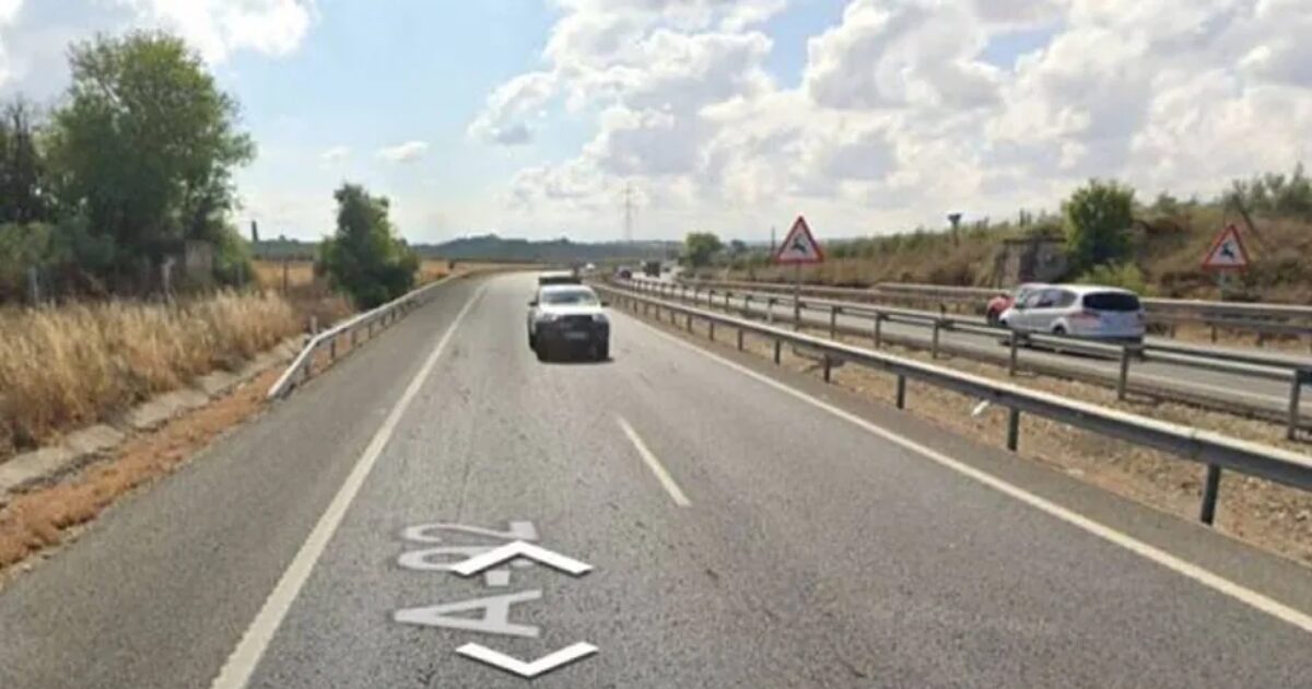 Punto kilométrico de la A92 donde se ha producido el accidente.