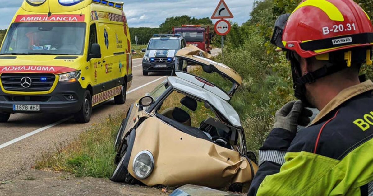 El estado del vehículo tras el accidente mortal en Salamanca
