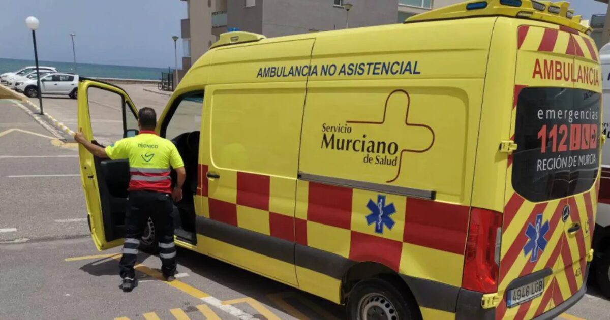 Imagen de archivo de una ambulancia del 112 de la Región de Murcia